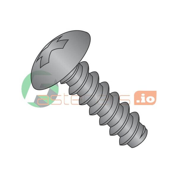 Newport Fasteners Thread Cutting Screw, #14 x 2 in, Black Oxide Steel Truss Head Phillips Drive, 1000 PK 211334 - main